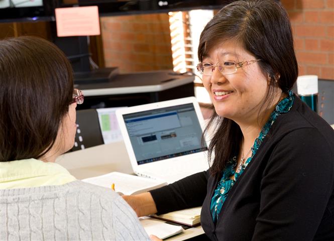 classroom2 (Small) Office staff member assists interested prospective seminary student