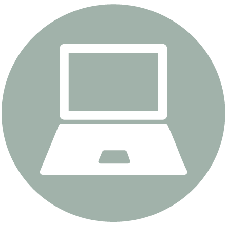 icon of open laptop