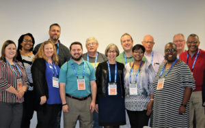 Former students gather for a photo at the annual Saint Paul School of Theology Alumni Luncheon